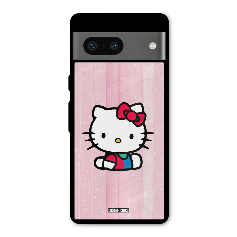 Helo Cute Kitten Google Pixel 7 Mobile Back Cover - Cute PrintShield Case