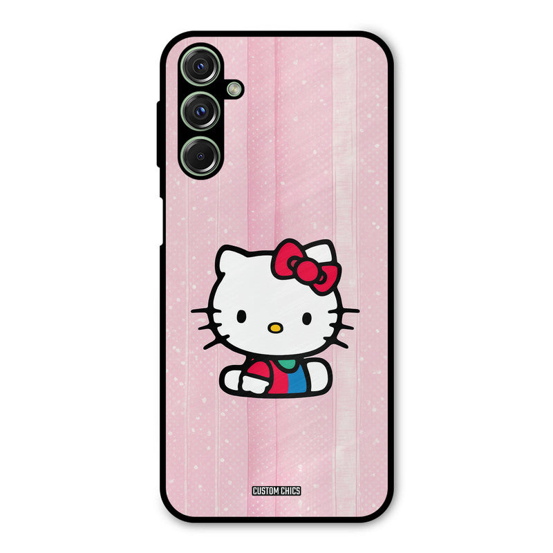 Helo Cute Kitten Samsung Galaxy M34 Mobile Back Cover - Cute PrintShield Case