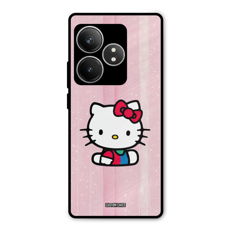 Helo Cute Kitten Realme GT 6T Mobile Back Cover - Cute PrintShield Case