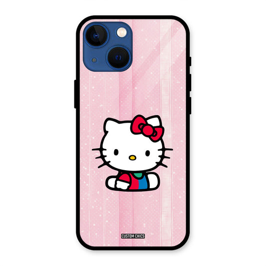 Helo Cute Kitten iPhone 13 Mini Mobile Back Cover - Cute PrintShield Case