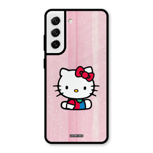Helo Cute Kitten Samsung Galaxy S21 FE 5G Mobile Back Cover - Cute PrintShield Case