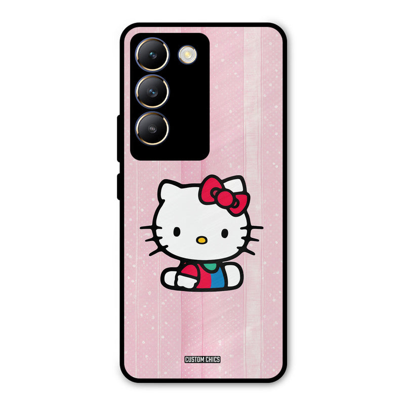 Helo Cute Kitten Vivo Y200e Mobile Back Cover - Cute PrintShield Case