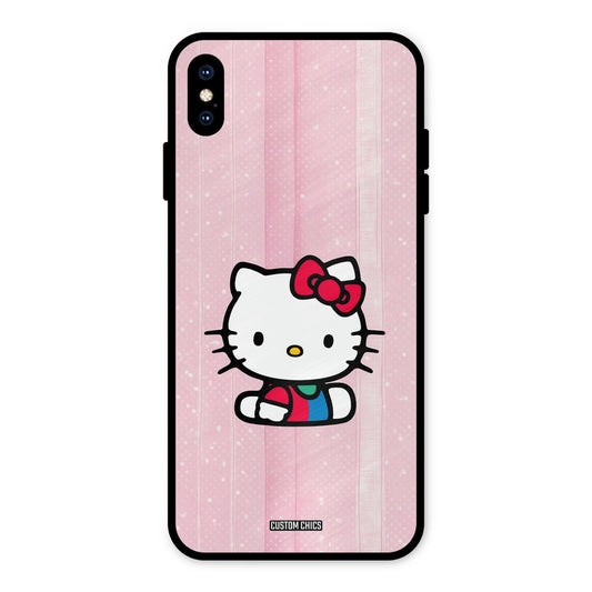 Helo Cute Kitten iPhone XS Max Mobile Back Cover - Cute PrintShield Case