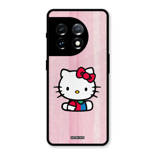Helo Cute Kitten OnePlus 11 Mobile Back Cover - Cute PrintShield Case