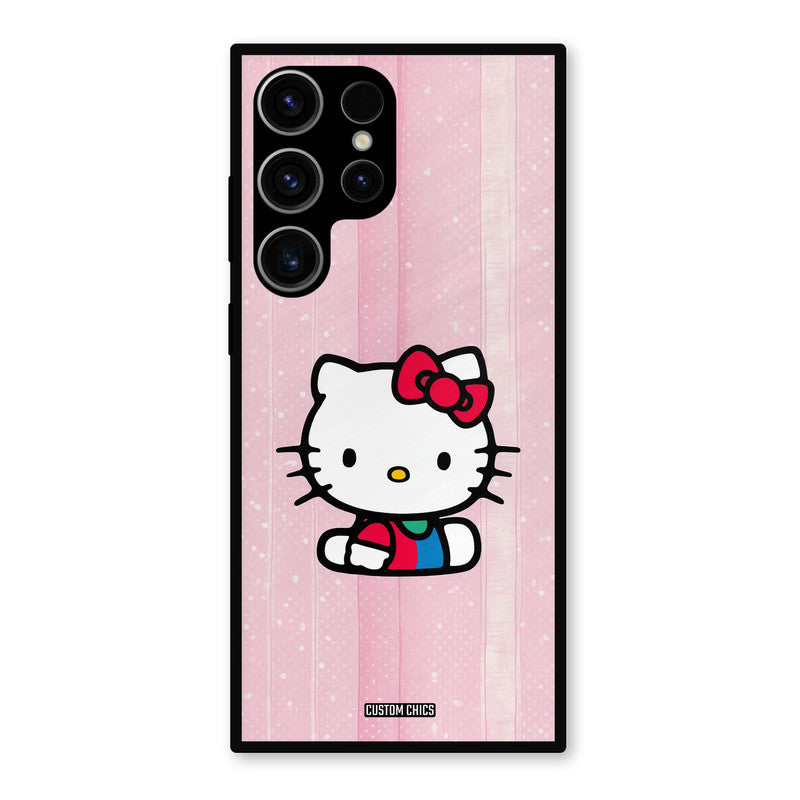 Helo Cute Kitten Samsung Galaxy S23 Ultra Mobile Back Cover - Cute PrintShield Case