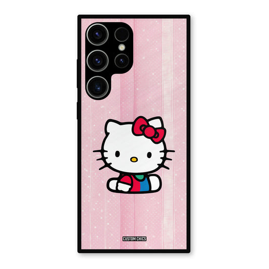 Helo Cute Kitten Samsung Galaxy S23 Ultra Mobile Back Cover - Cute PrintShield Case