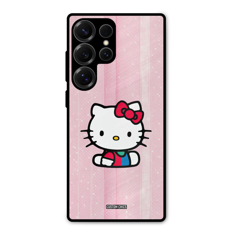 Helo Cute Kitten Samsung Galaxy S25 Ultra Mobile Back Cover - Cute PrintShield Case