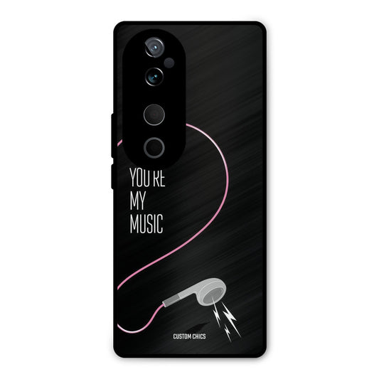 Her Music Vivo V40 Mobile Back Cover - Cute PrintShield Case