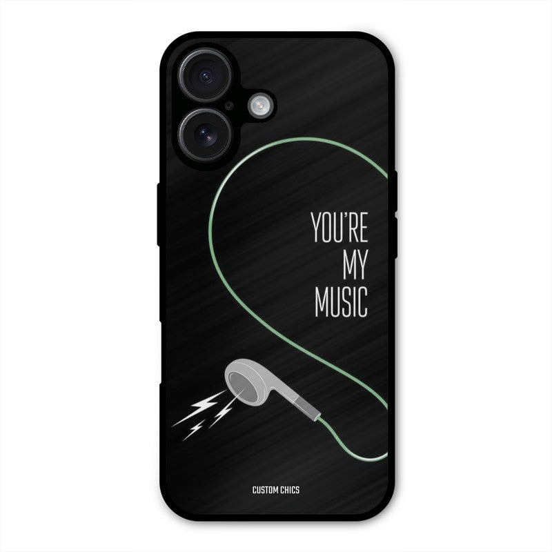 His Music iPhone 16 Plus Mobile Back Cover - Cute PrintShield Case