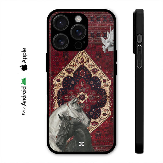 Horses With Pashmina Case – Premium PrintShield Mobile Cover