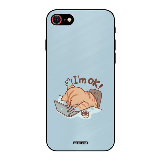 I Am Ok iPhone SE 2020 Mobile Back Cover - Cute PrintShield Case