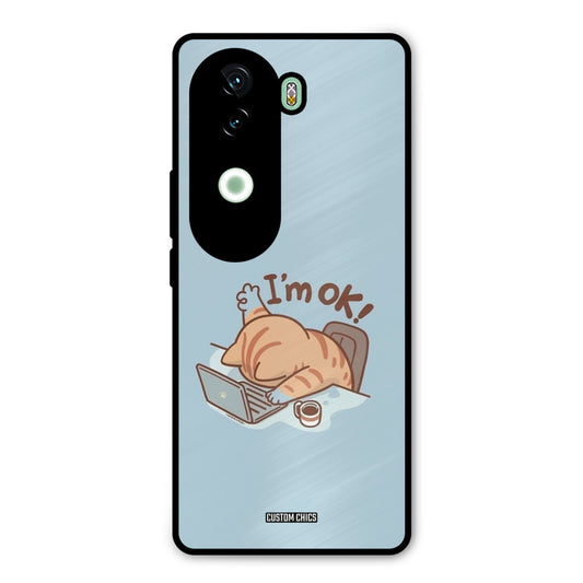 I Am Ok Vivo V40e Mobile Back Cover - Cute PrintShield Case