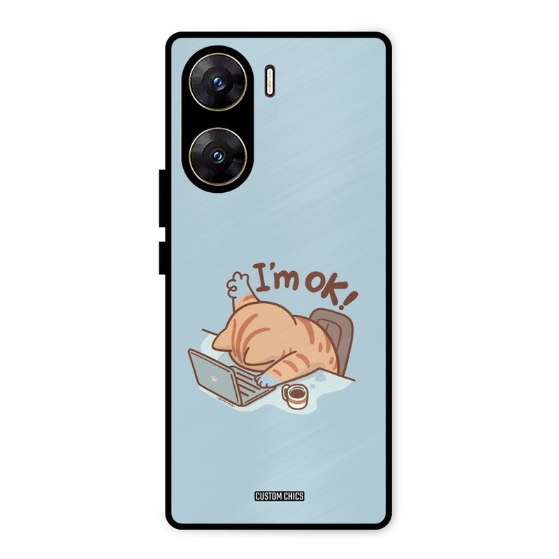 I Am Ok Vivo V29e Mobile Back Cover - Cute PrintShield Case