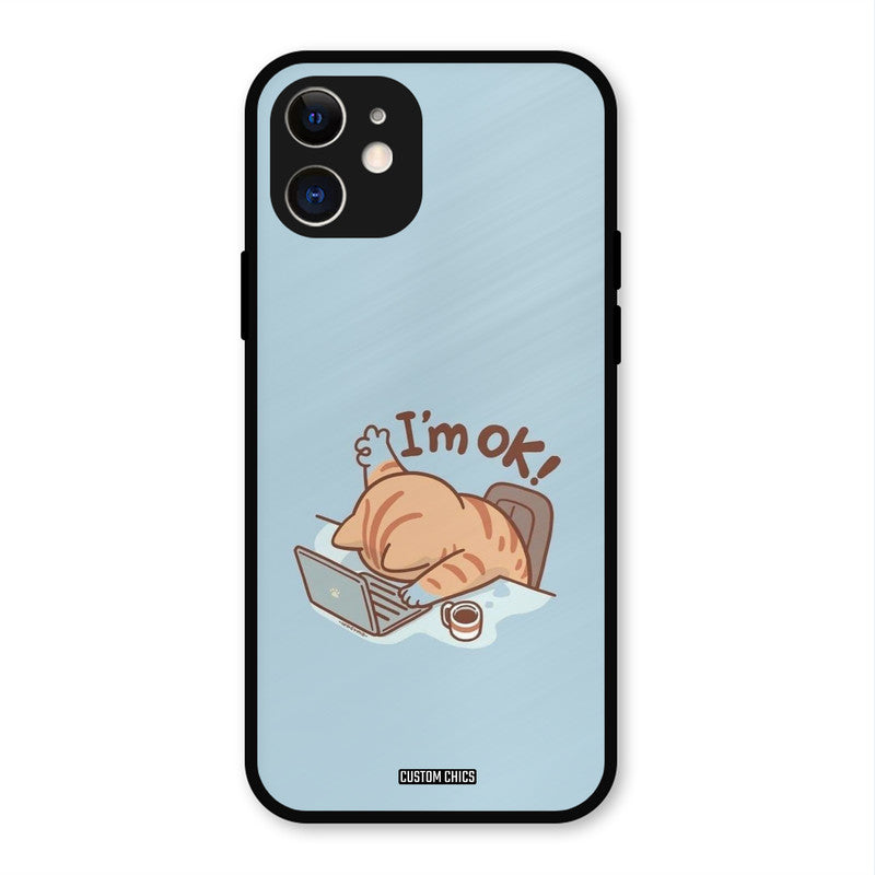 I Am Ok iPhone 12 Mobile Back Cover - Cute PrintShield Case
