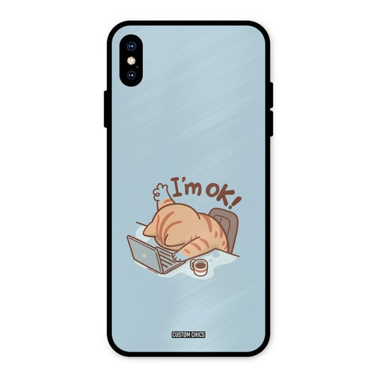 I Am Ok iPhone XS Max Mobile Back Cover - Cute PrintShield Case