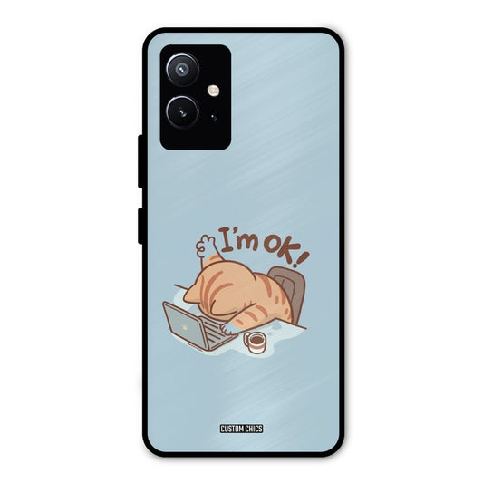 I Am Ok Vivo Y75 5G Mobile Back Cover - Cute PrintShield Case