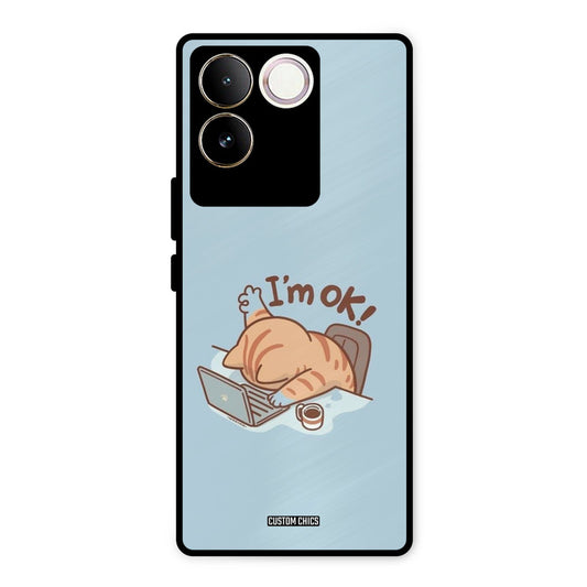 I Am Ok Vivo T2 Pro Mobile Back Cover - Cute PrintShield Case