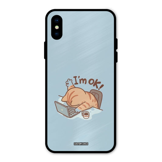 I Am Ok iPhone X Mobile Back Cover - Cute PrintShield Case