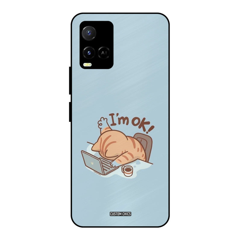 I Am Ok Vivo Y33s Mobile Back Cover - Cute PrintShield Case