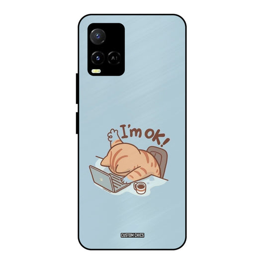 I Am Ok Vivo Y33s Mobile Back Cover - Cute PrintShield Case