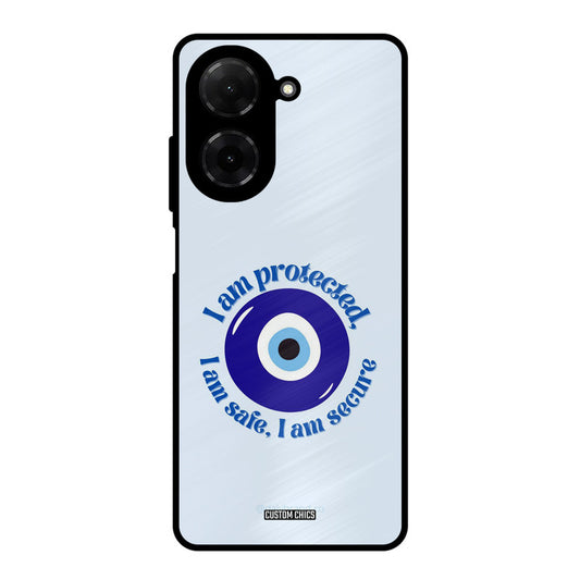 I Am Safe Poco C71 Mobile Back Cover - Aesthetic PrintShield Case