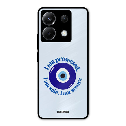 I Am Safe Poco X6 Mobile Back Cover - Aesthetic PrintShield Case