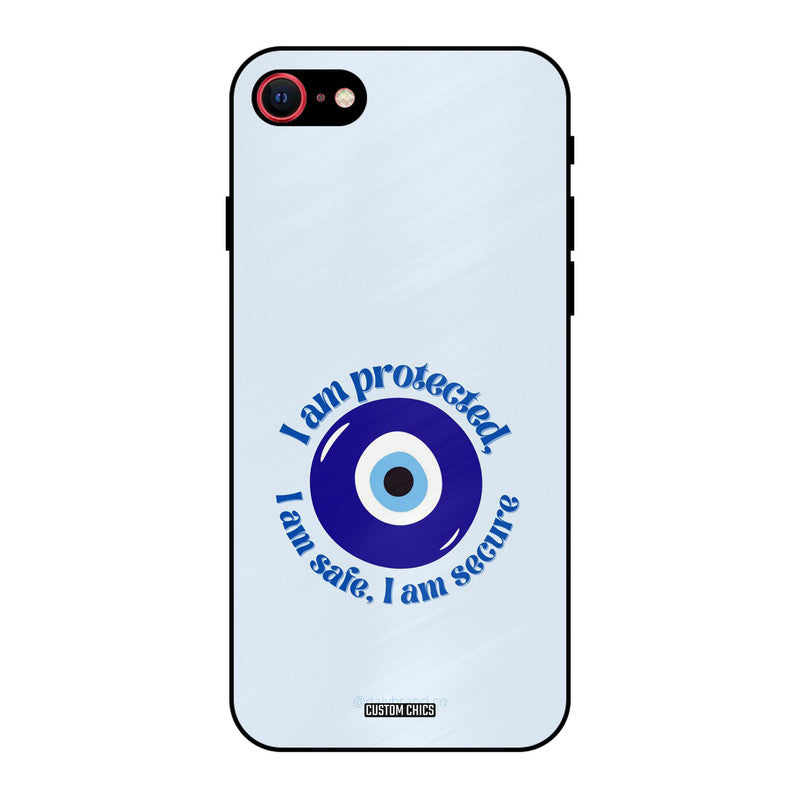 I Am Safe iPhone SE 2020 Mobile Back Cover - Aesthetic PrintShield Case