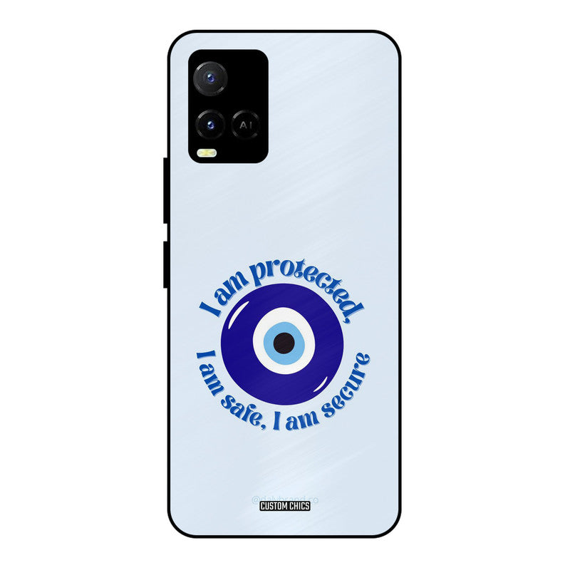 I Am Safe Vivo Y33s Mobile Back Cover - Aesthetic PrintShield Case