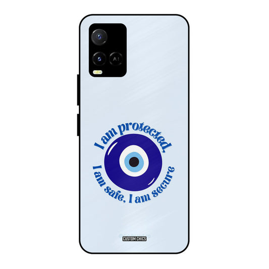 I Am Safe Vivo Y33s Mobile Back Cover - Aesthetic PrintShield Case