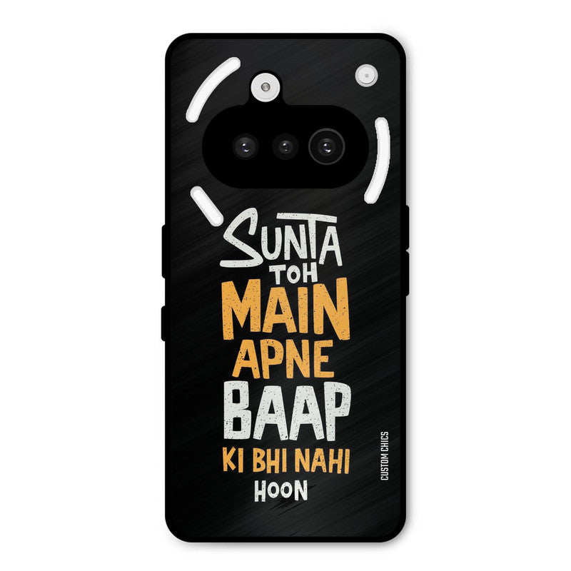 I Dont Listen Nothing Phone 3A Mobile Back Cover - Typography PrintShield Case