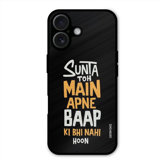 I Dont Listen iPhone 16 Plus Mobile Back Cover - Typography PrintShield Case