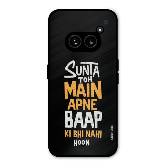 I Dont Listen Nothing Phone 2a Mobile Back Cover - Typography PrintShield Case