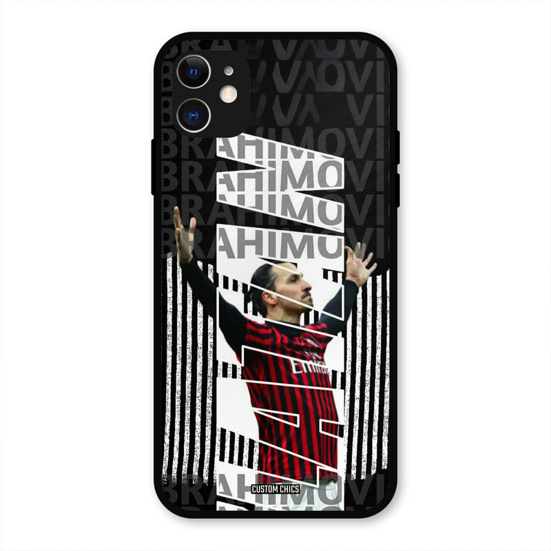 Ibrahimovic Typography  iPhone 11 Mobile Back Cover - Sports PrintShield Case
