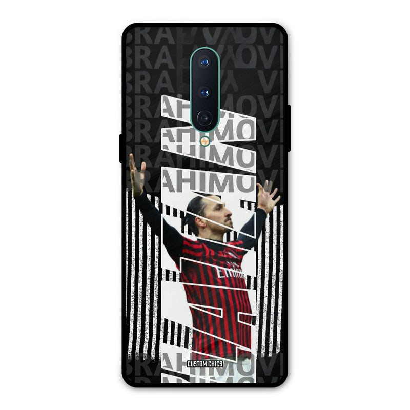 Ibrahimovic Typography Oneplus 8 Mobile Back Cover - Sports PrintShield Case