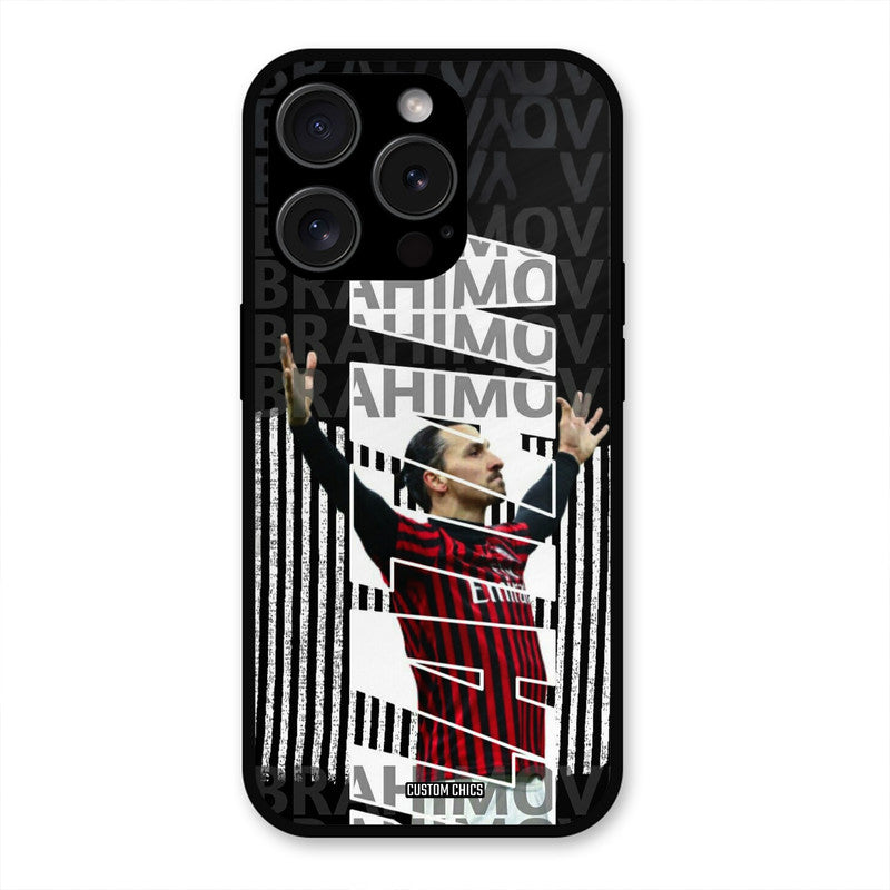 Ibrahimovic Typography  iPhone 15 Pro Max Mobile Back Cover - Sports PrintShield Case