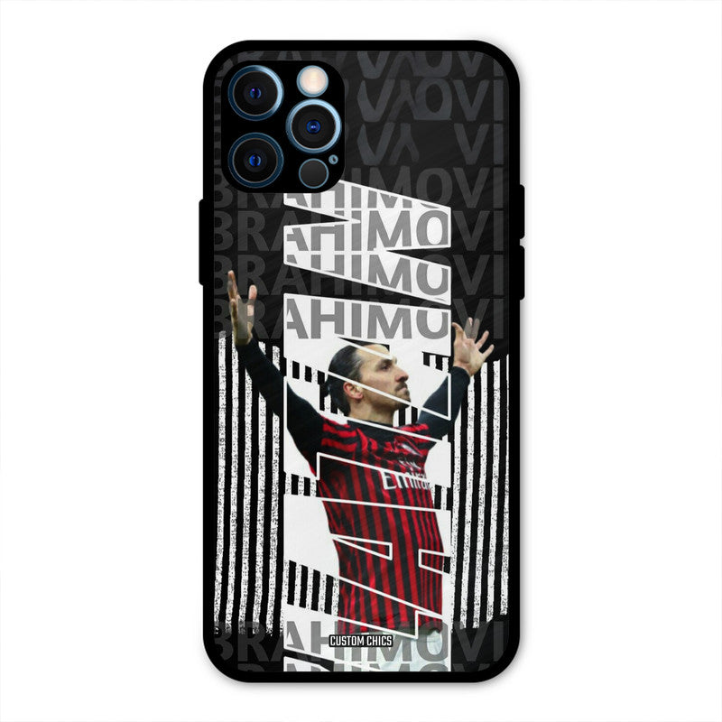 Ibrahimovic Typography  iPhone 12 Pro Mobile Back Cover - Sports PrintShield Case