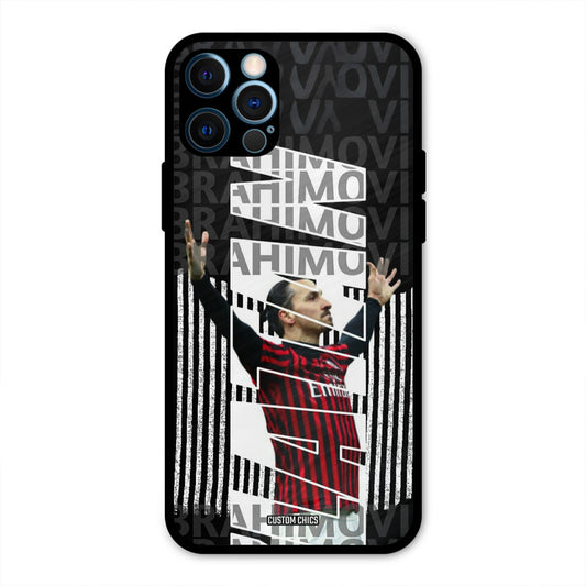 Ibrahimovic Typography  iPhone 12 Pro Mobile Back Cover - Sports PrintShield Case