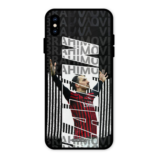 Ibrahimovic Typography iPhone XS Max Mobile Back Cover - Sports PrintShield Case