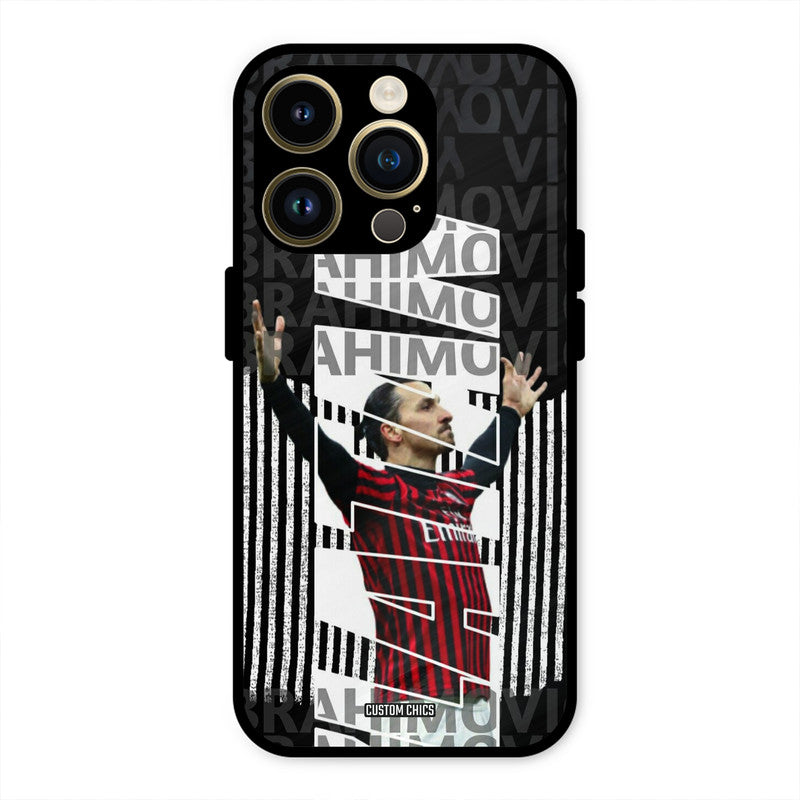 Ibrahimovic Typography  iPhone 14 Pro Mobile Back Cover - Sports PrintShield Case