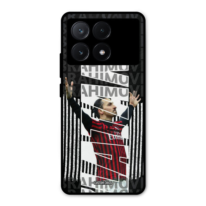 Ibrahimovic Typography Poco X6 Pro Mobile Back Cover - Sports PrintShield Case
