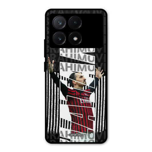 Ibrahimovic Typography Poco X6 Pro Mobile Back Cover - Sports PrintShield Case