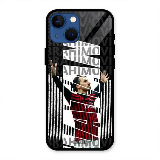 Ibrahimovic Typography iPhone 13 Mini Mobile Back Cover - Sports PrintShield Case
