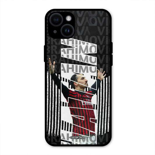 Ibrahimovic Typography  iPhone 14 Plus Mobile Back Cover - Sports PrintShield Case