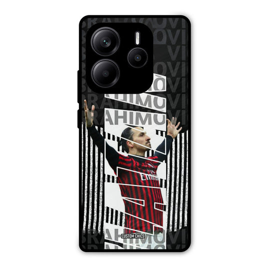 Ibrahimovic Typography Redmi Note 14 Mobile Back Cover - Sports PrintShield Case