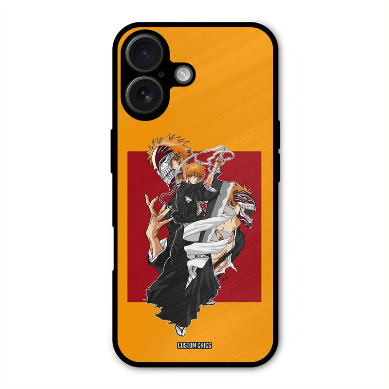 Ichigo Rage iPhone 16 Plus Mobile Back Cover - Anime PrintShield Case