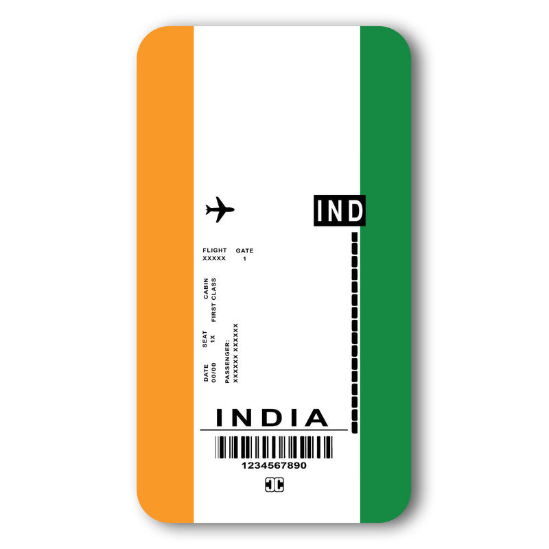 Indian Boarding Pass Case – Premium PrintShield Mobile Cover