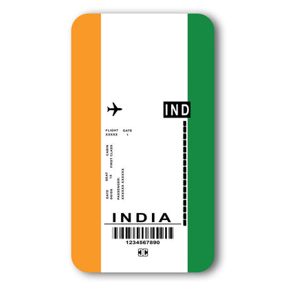 Indian Boarding Pass Case – Premium PrintShield Mobile Cover