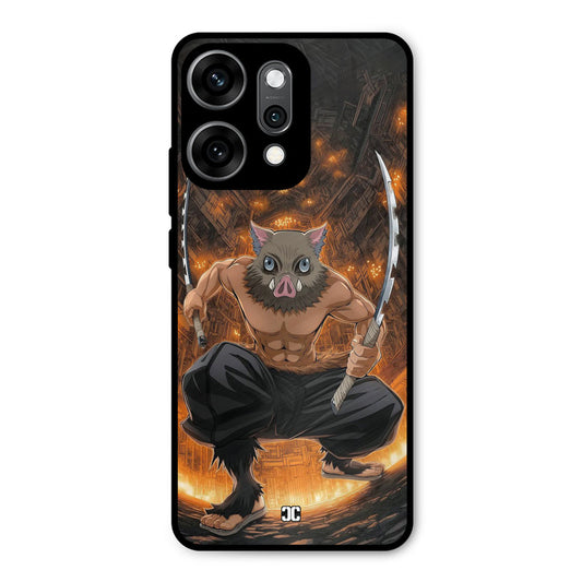 Inosuke Rage Oppo Reno 14 Pro Mobile Back Cover - Anime PrintShield Case