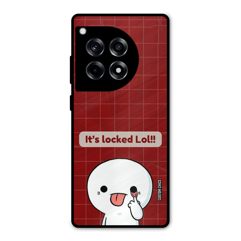 Its Locked OnePlus 12R Mobile Back Cover - Cute PrintShield Case