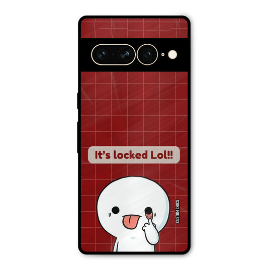 Its Locked Google Pixel 7 Pro Mobile Back Cover - Cute PrintShield Case